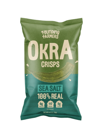 Founding Farmers Okra Crisps Sea Salt 70g