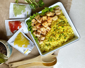 Immune Boosting Herbilogy Recipe: Tofu + Curried Rice