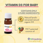 Baby D Vitamin D3 Drops for Babies by VPharma Morishita Jintan 4.2g