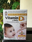 Baby D Vitamin D3 Drops for Babies by VPharma Morishita Jintan 4.2g