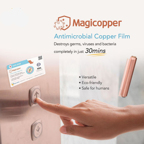 MagiCopper Antimicrobial Copper Film 10 meters (Adhesive Type)
