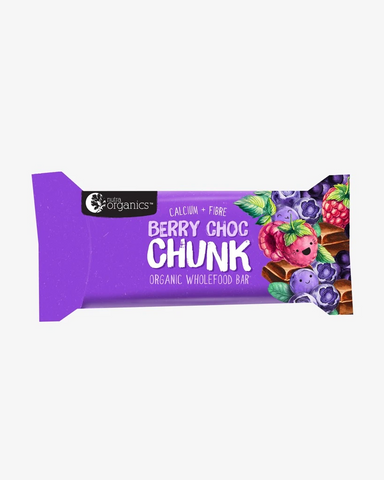 Nutra Organics Calcium + Fibre Berry Choc Chunk Bar 30g
