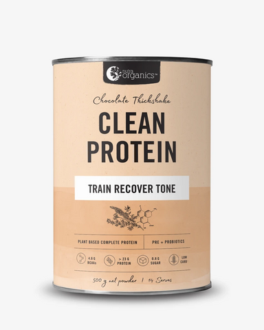 Nutra Organics Clean Protein Train Recover Tone Chocolate Thickshake 500g