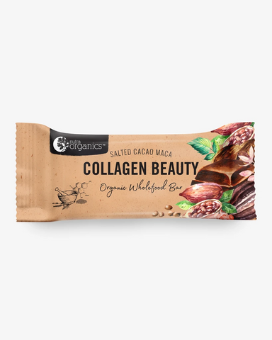 Nutra Organics Salted Cacao Maca Collagen Beauty Bar 30g